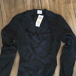NWT Abercrombie Sweetheart Neckline Bodysuit